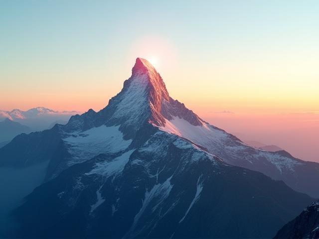Mountain peak at sunrise symbolizing Summit Strategy Group's journey