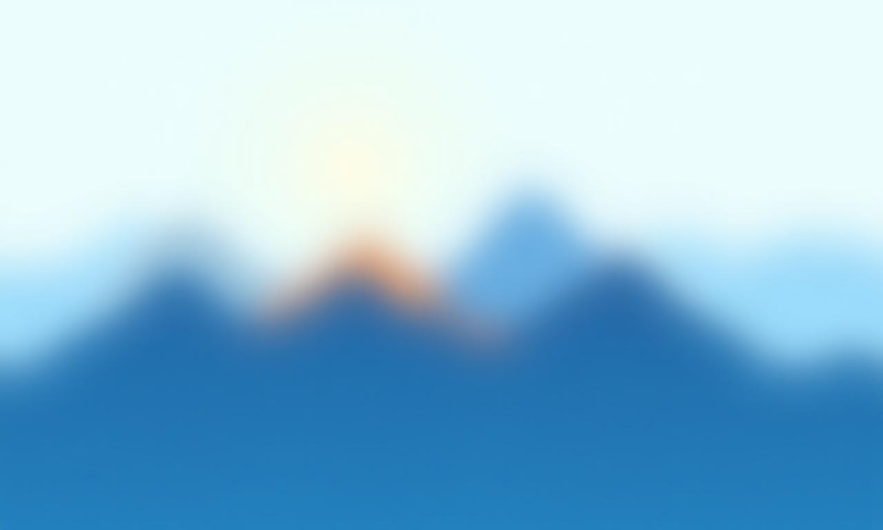 Abstract mountain summit illustration symbolizing growth