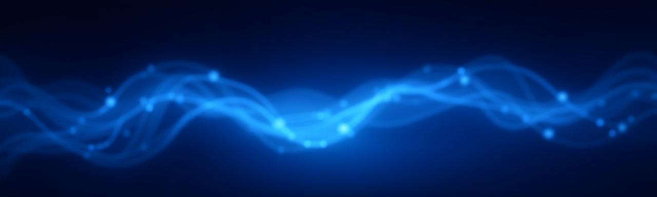 Thought leadership concept with abstract digital light waves